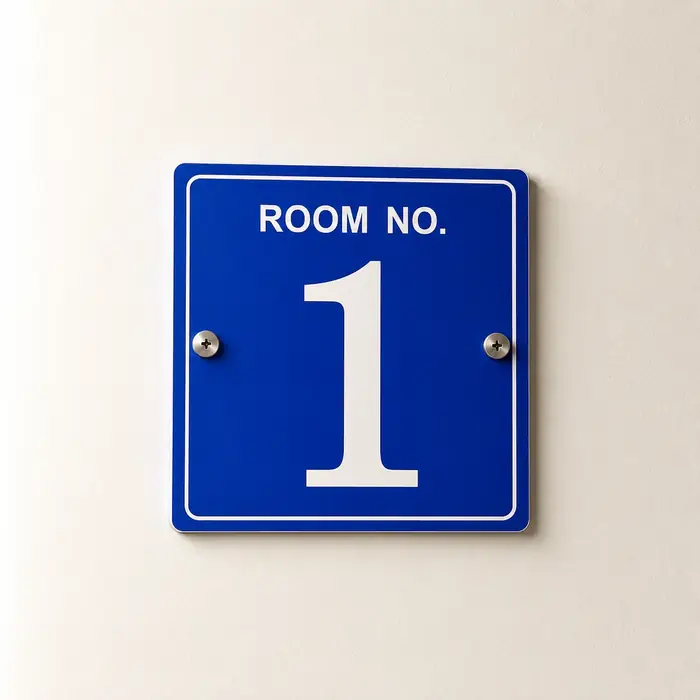 Room number sign board